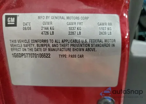 2007 Cadillac Cts Hi Feature V6 из США, поврежденный, VIN 1G6DP577070106622